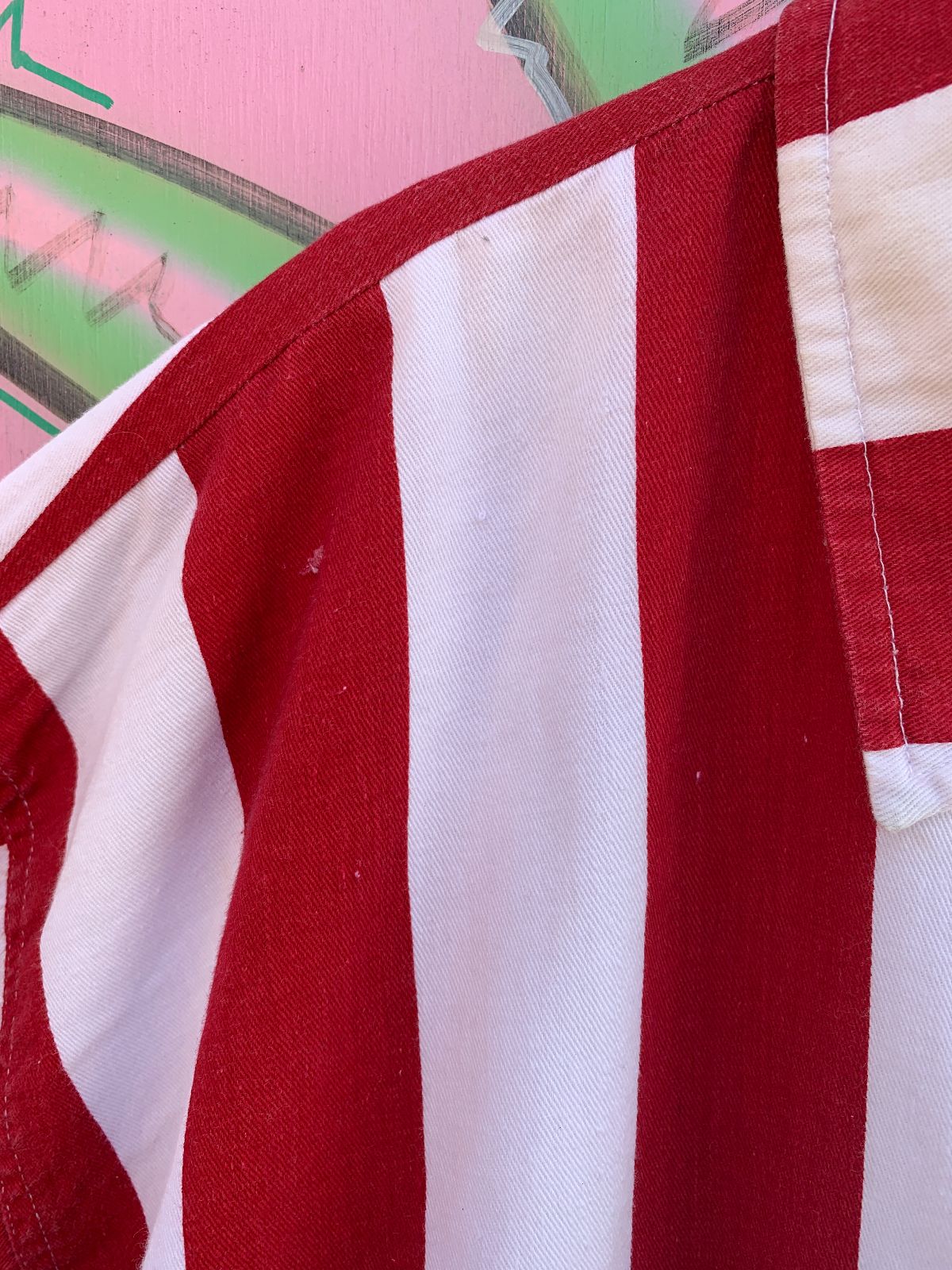 ROSETTES'S AS-IS RAD AMERICAN FLAG JACKET in RED,WHITE,BLUE