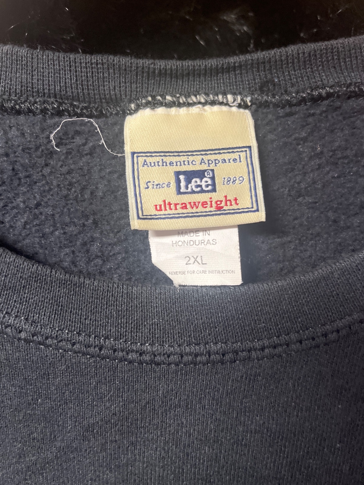LEE 1990S OVERSIZED EMBROIDERED ATS AIRLINE TRANSPORTATION SPECIALISTS SWEATSHIRT in BLACK, WHITE