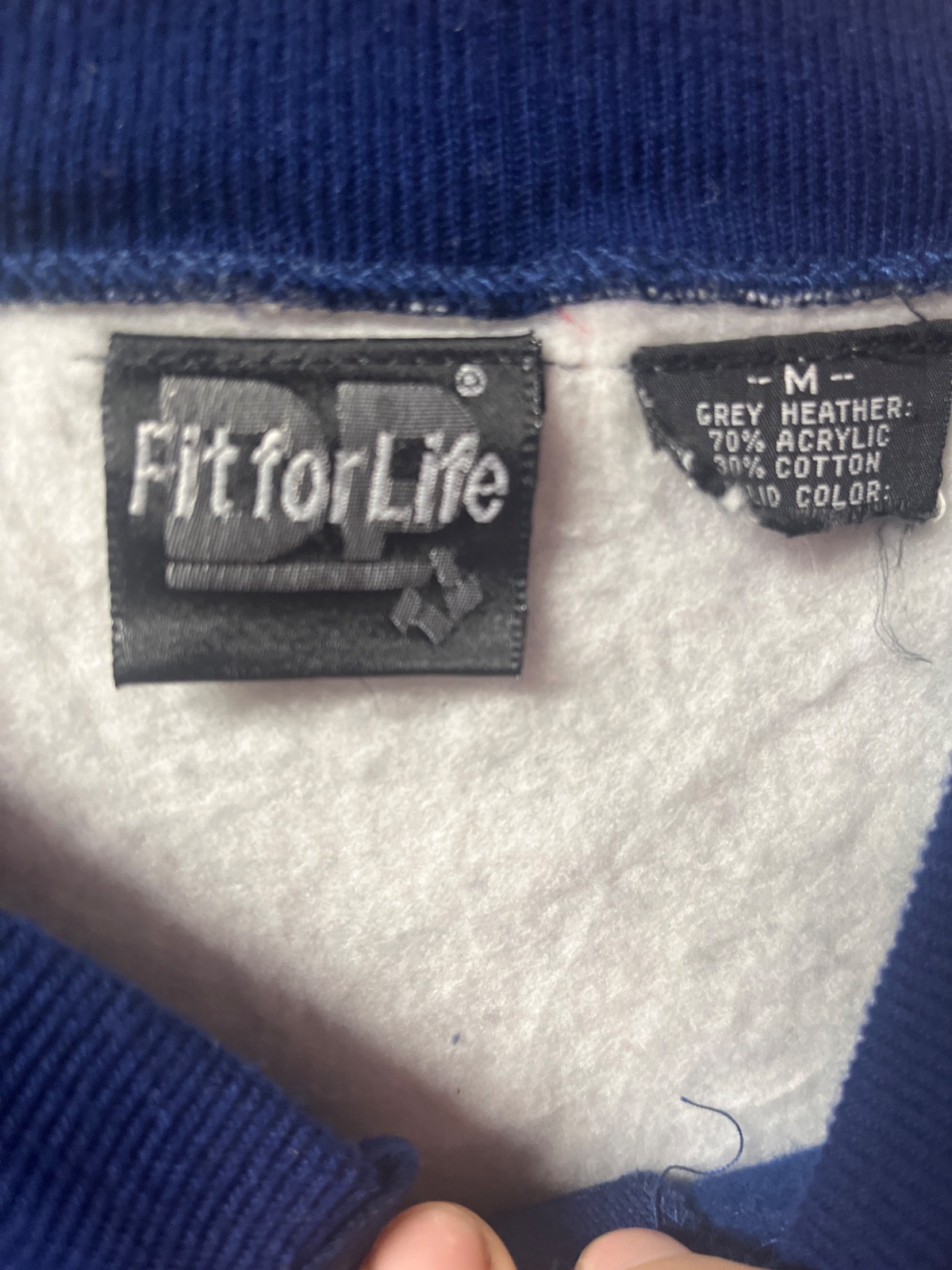 Fit for Life AS-IS COOL! FIT FOR LIFE COLORBLOCK HENLEY SWEATSHIRT WITH POCKETS! in RED, BLUE, GRAY