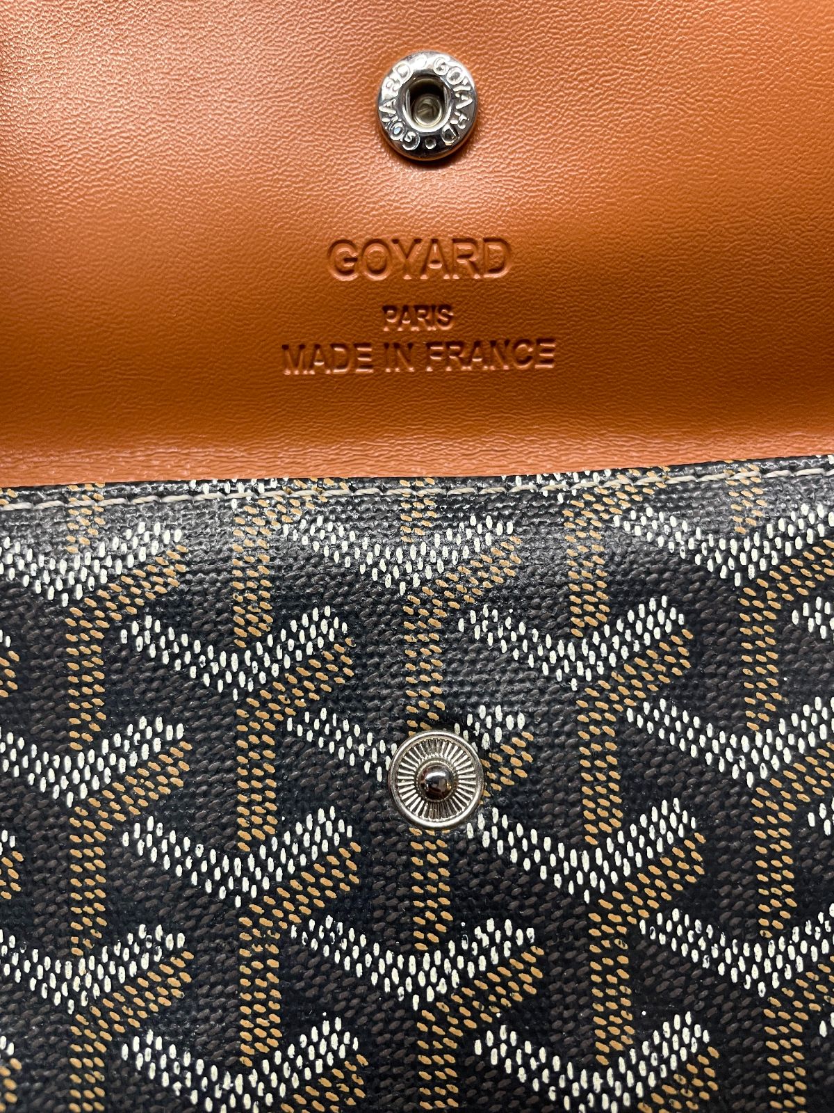 GOYARD GOYARD WALLET WRIST-LET GENUINE LEATHER in BLACK, BROWN
