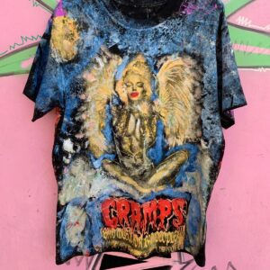RICK THE DICK RICK THE DICK CUSTOM HAND MADE CRAMPS T-SHIRT in BLACK