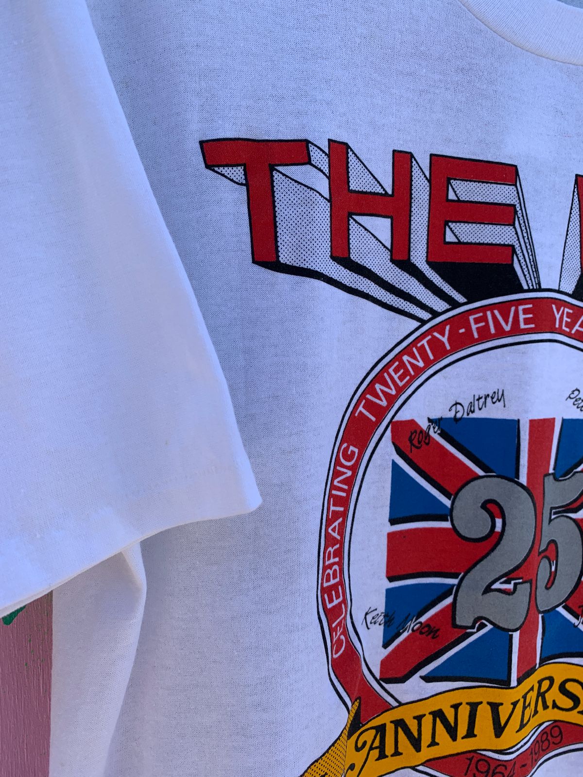 SPORTSWEAR DEADSTOCK THE WHO - 1989 THE KIDS ARE ALRIGHT TOUR T-SHIRT in WHITE