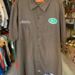 EMBROIDERED DOGFISH HEAD ALE MECHANICS STYLE SHORT SLEEVE BUTTON DOWN WORK SHIRT