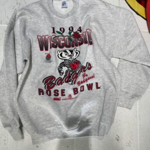 SWEATS 1994 WISCONSIN BADGERS ROSE BOWL SWEATSHIRT in WHITE, RED, BLACK