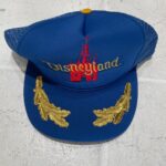 DISNEYLAND BLUE TRUCKER HAT WITH GOLD LEAF EMBROIDERY