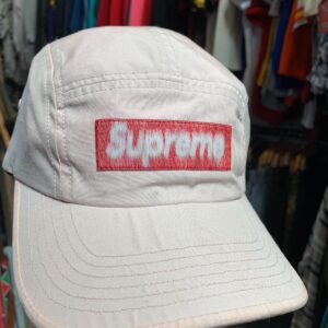 SUPREME AS-IS PINK SUPREME REVERSE LABEL CAMPER HAT in PINK