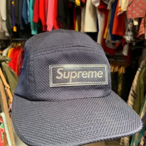 SUPREME AS-IS SUPREME MESH TRANSPARENT REFLECTIVE LOGO PATCH HAT in BLUE