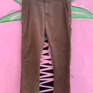 DICKIES AS-IS LIGHTLY DISTRESSED BROWN DICKIES CARPENTER WORK PANTS 34X32 in BROWN
