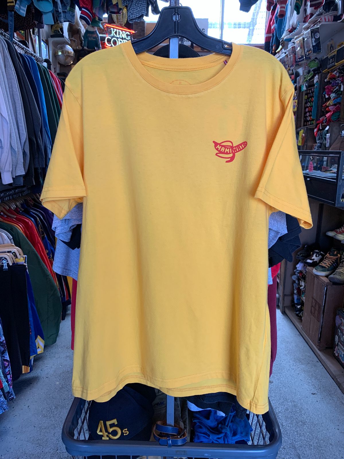 MAMI WATA DEADSTOCK YELLOW MAMI WATA CEMETERY CAPE TOWN T-SHIRT in YELLOW