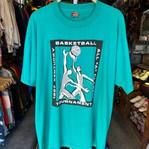BEST 1997 KENTUCKY BASKETBALL TOURNAMENT T-SHIRT SINGLE STITCH in GREEN, BLACK, WHITE