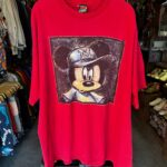 MADE IN USA 1990S OVERSIZED MICKEY MOUSE BASEBALL HAT GRAPHIC SINGLE STITCH T-SHIRT
