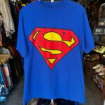 2000 SINGLE STITCH SUPERMAN EMBLEM T-SHIRT OVERSIZED LOGO – OFFICIAL MERCH