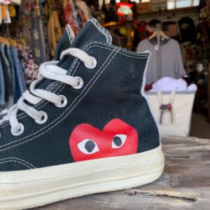 COMME DES GARCON X CONVERSE AS-IS CONVERSE COMME DES GARCON SNEAKERS in BLACK