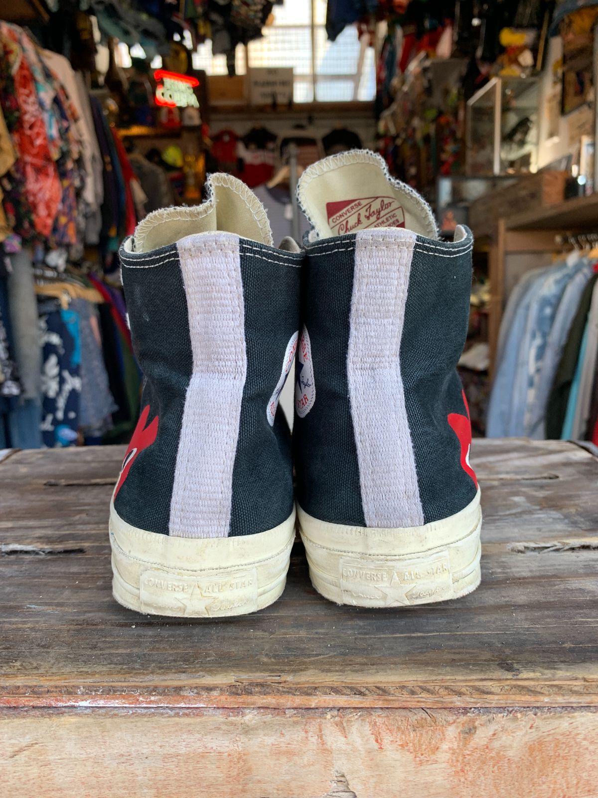 COMME DES GARCON X CONVERSE AS-IS CONVERSE COMME DES GARCON SNEAKERS in BLACK