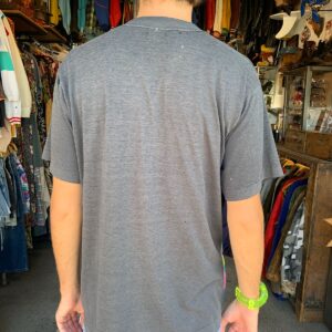 SCREEN STARS SCAT HAPPENS THREADBARE SINGLE STITCH T-SHIRT in BLACK