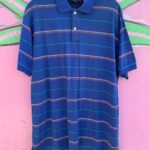1980S STRIPED COLLARED POLO SHIRT