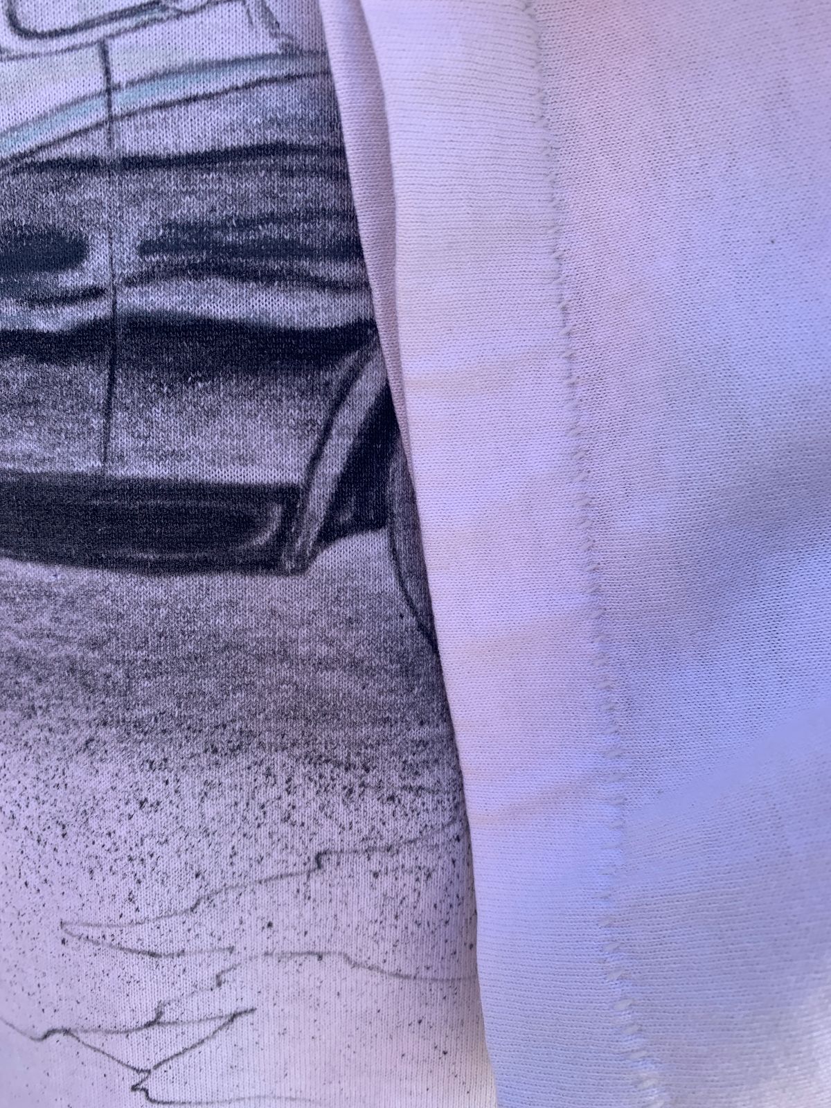 SCREEN STARS 56 FORD FOR KENNY AIRBRUSHED SINGLE STITCH GRAPHIC T SHIRT in WHITE
