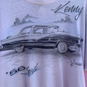 SCREEN STARS 56 FORD FOR KENNY AIRBRUSHED SINGLE STITCH GRAPHIC T SHIRT in WHITE