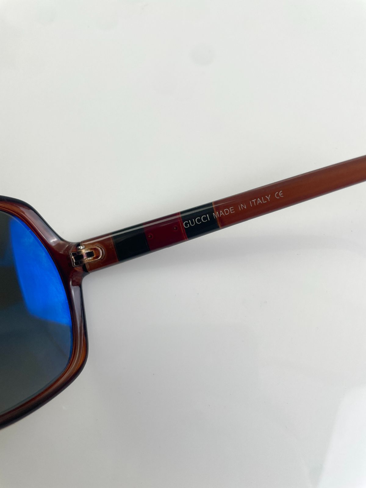 GUCCI *AS-IS* EARLY Y2K ROUNDED OVERSIZED SUNGLASSES, CUSTOM SMOKE LENSE in BROWN, BLACK
