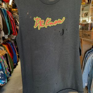AS-IS PERFECTLY DISTRESSED RARE Y2K BAD BRAINS BLACK DR KNOW PHOTO T-SHIRT in BLACK