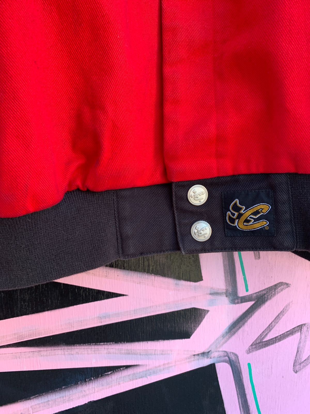 CHASE AUTHENTICS AS-IS CHASE AUTHENTICS BUD RACING NASCAR WINSTON CUP SERIES JACKET in RED