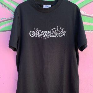 OFF-WHITE C/O VIRGIL ABLOH OFF-WHITE FW 24 BOOKISH FLOWER SKATE T-SHIRT in BLACK