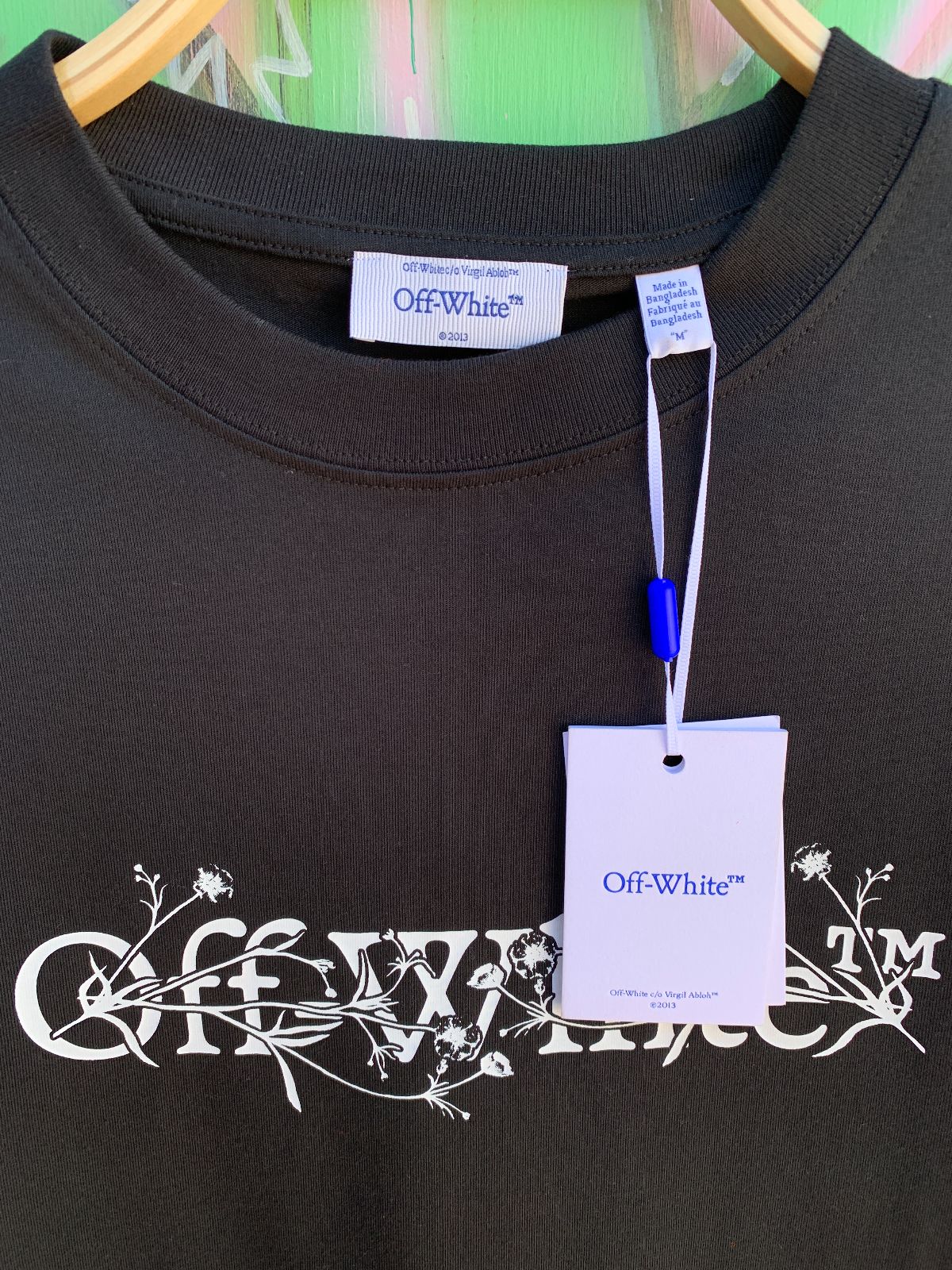OFF-WHITE C/O VIRGIL ABLOH OFF-WHITE FW 24 BOOKISH FLOWER SKATE T-SHIRT in BLACK