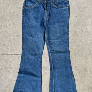 levis SOO AMAZING!! 1970S ORANGE TAB FLARE JEANS in BLUE