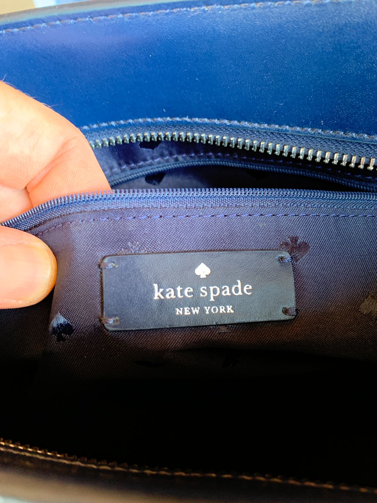 KATE SPADE KATE SPADE BLUE LEATHER PURSE in BLUE