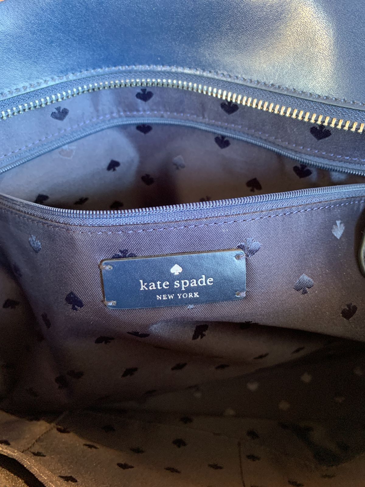 KATE SPADE KATE SPADE BLUE LEATHER PURSE in BLUE