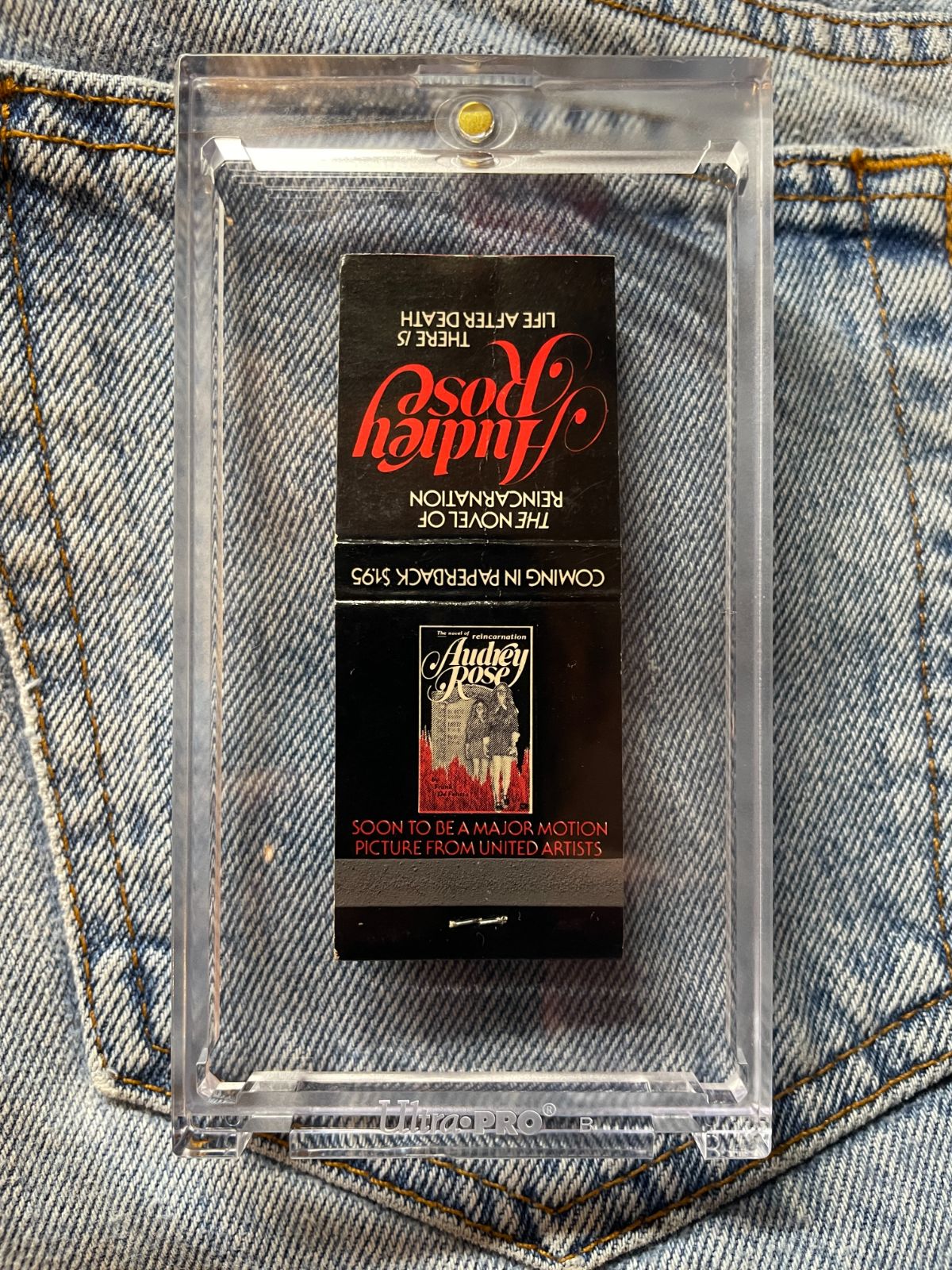 UNSTRUCK MATCHBOOK AUDREY ROSE THERE IS LIFE AFTER DEATH PAPERBACK BOOK