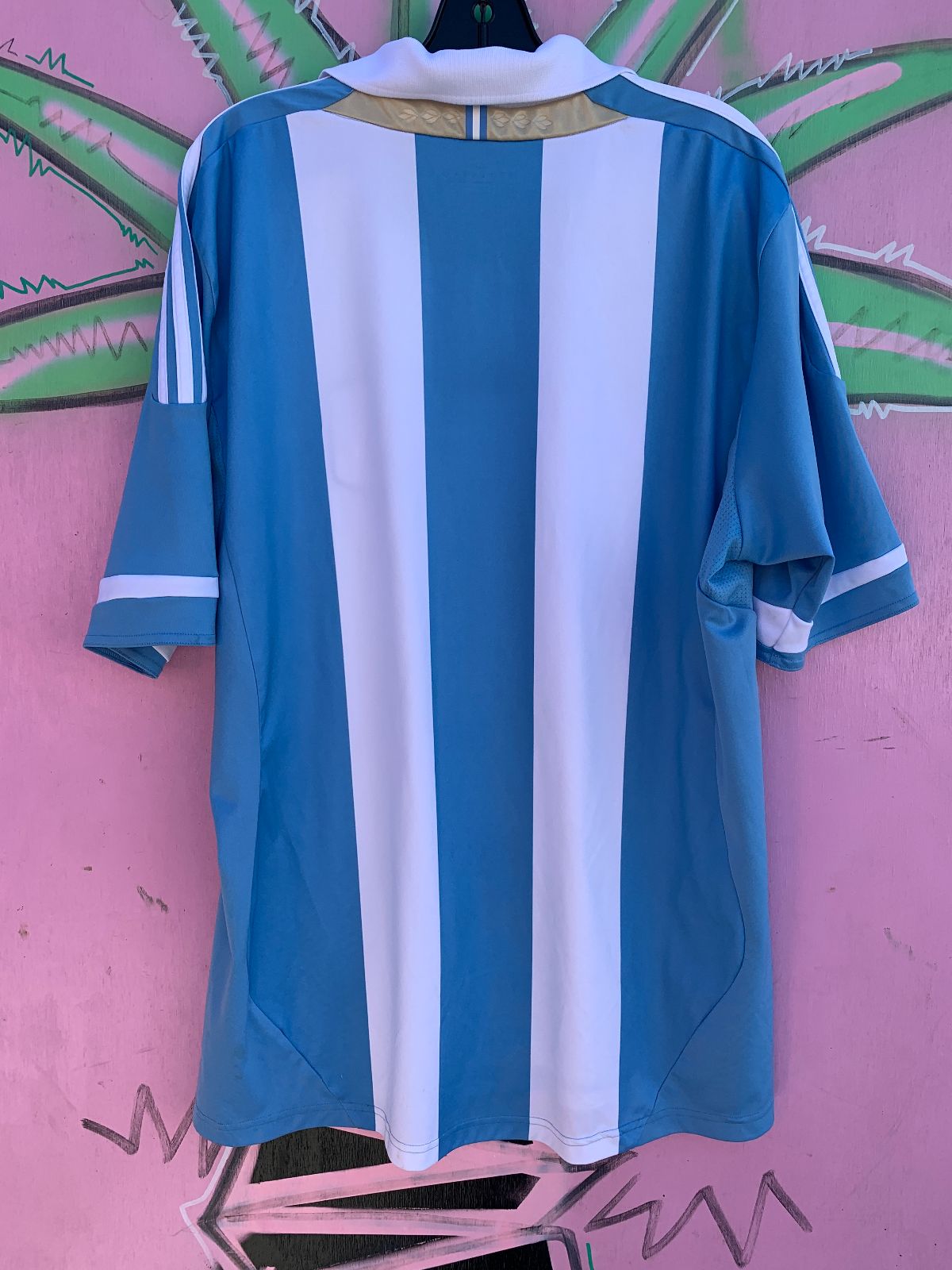 ADIDAS 201 2011 ADIDAS ARGENTINA SOCCER JERSEY in BLUE