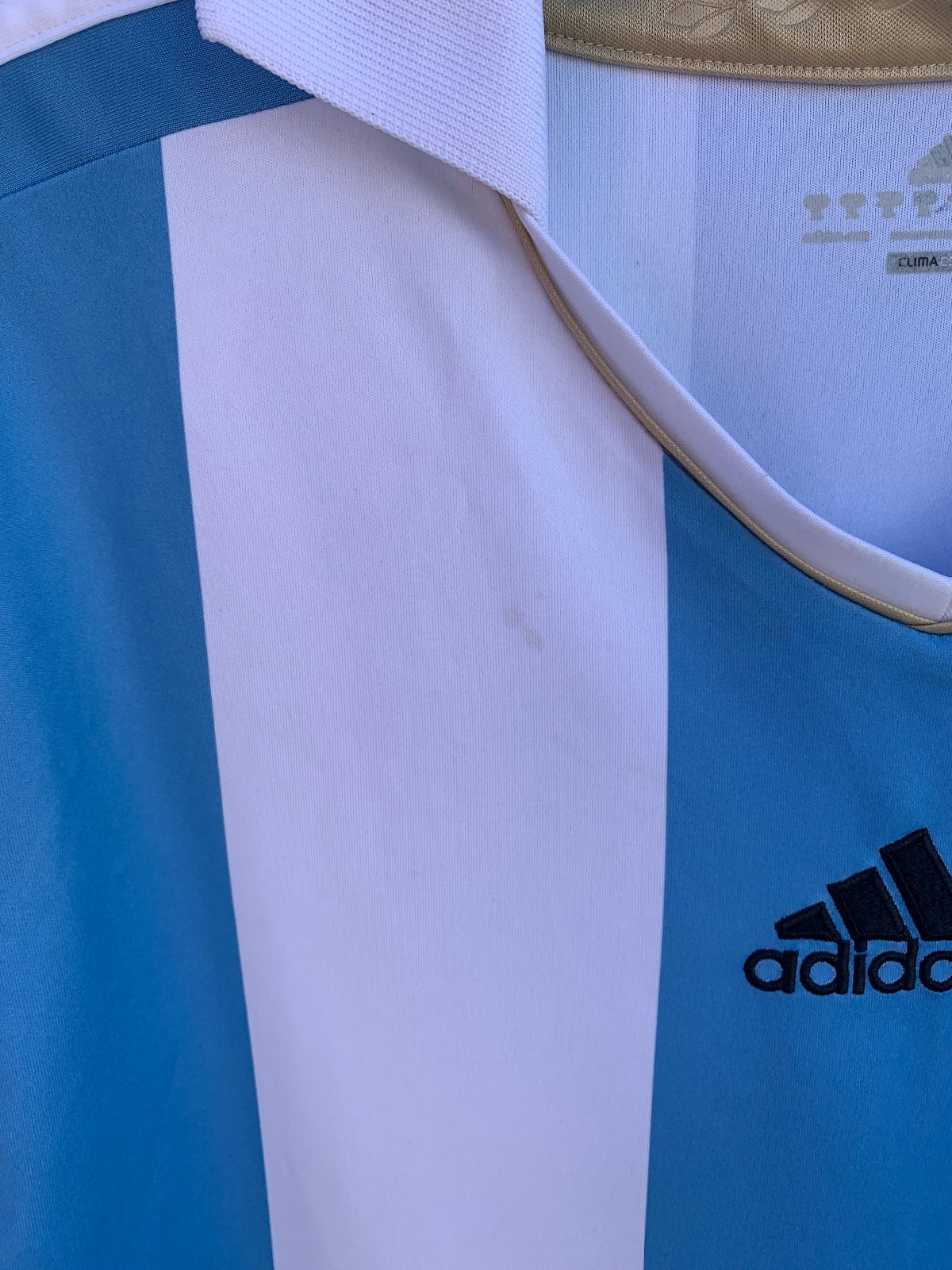 ADIDAS 201 2011 ADIDAS ARGENTINA SOCCER JERSEY in BLUE