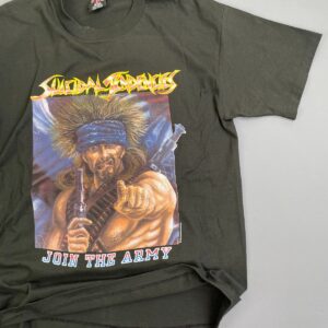 GIANT 1992 SUICIDAL TENDENCIES JOIN THE ARMY SINGLE STITCH T-SHIRT in BLACK