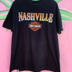 HARLEY-DAVIDSON AS-IS HARLEY-DAVIDSON 2012 NASHVILLE, TENNESSEE MUSIC CITY USA T-SHIRT in BLACK