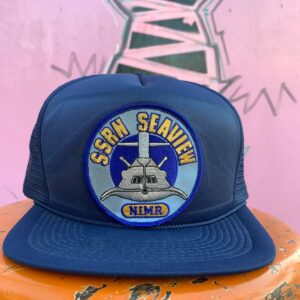 TOPPERS SSRN SEAVIEW NIMR NAVAL PATCH TRUCKER HAT in BLUE